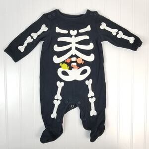 Carter's 3M Skeleton Halloween one piece